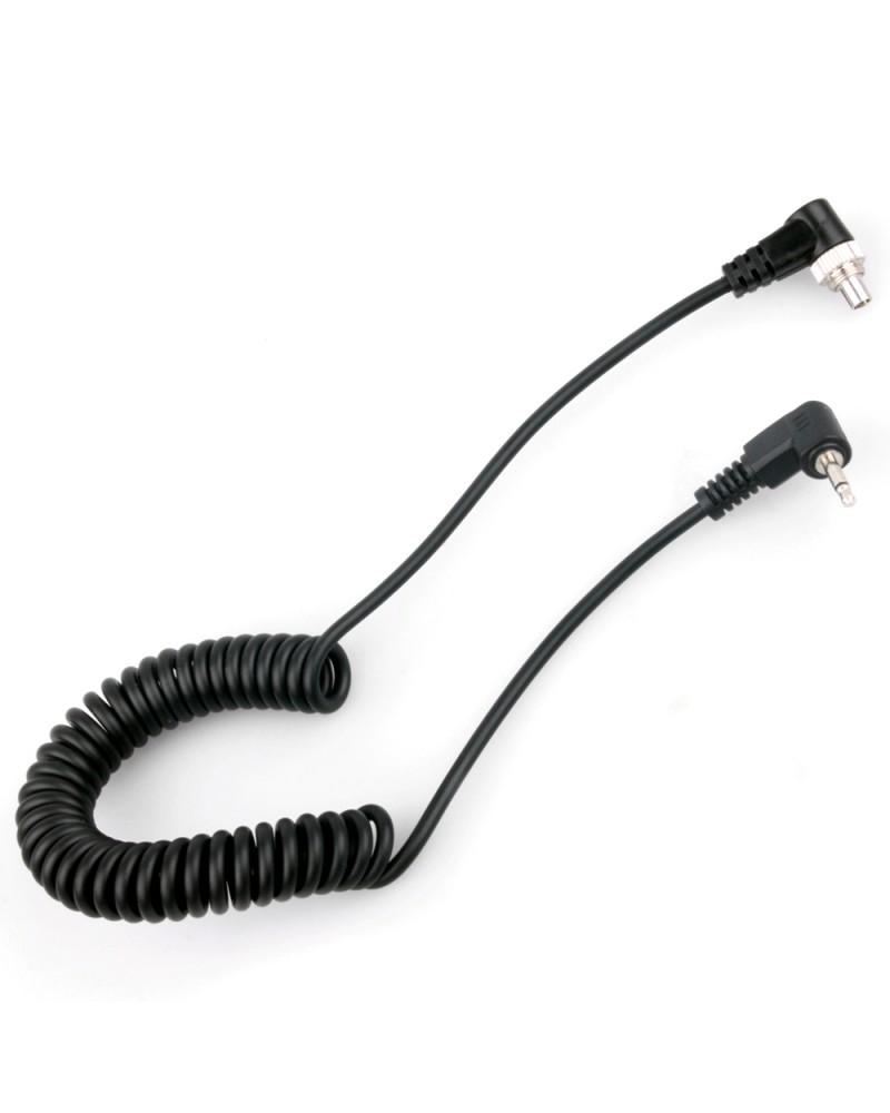Flash PC Sync Cord PC to Male 2.5mm Screw Lock for Speedlite 580EX SB800 Godox Trigger PT16